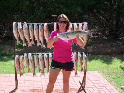 Lake Texoma striper fishing report